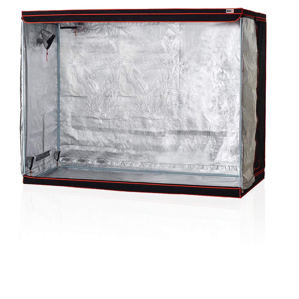 Glowing red object on a white background