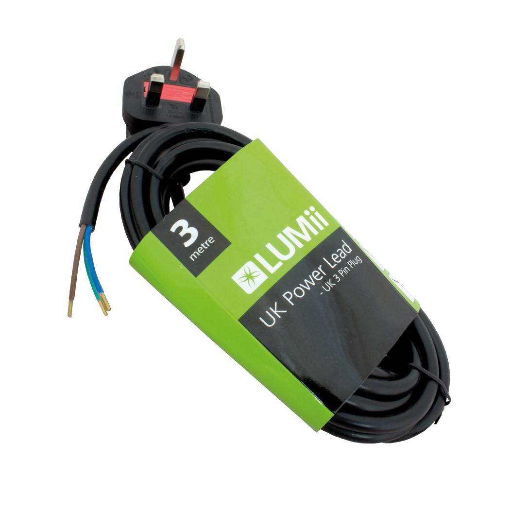 LUMii UK Power Lead - 3m