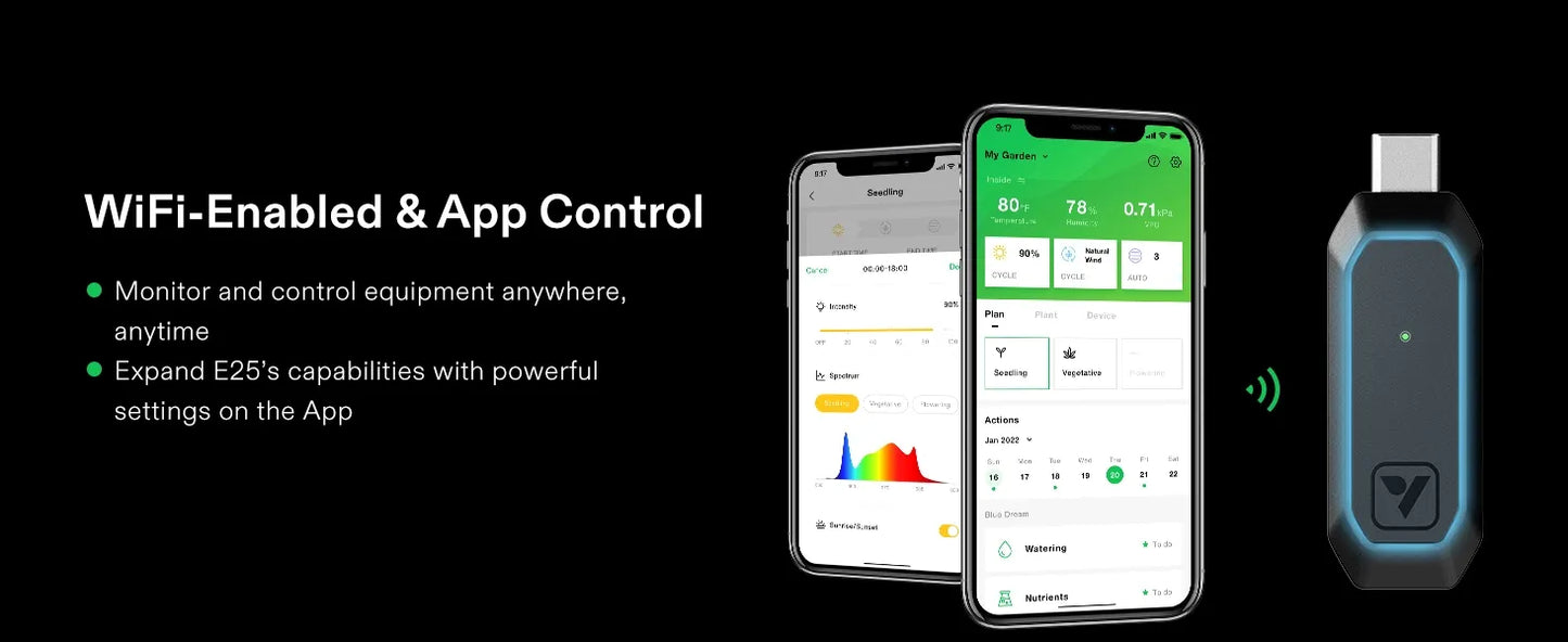 GrowHub E25 Controller Type-C Dongle Wireless App Connector