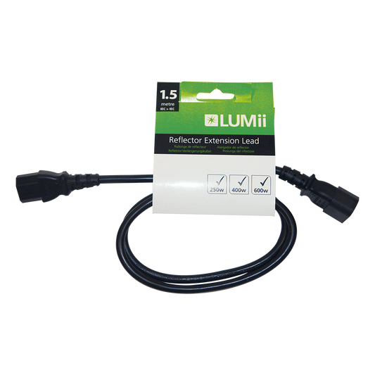 Lumii reflector extension lead with packaging on a white background