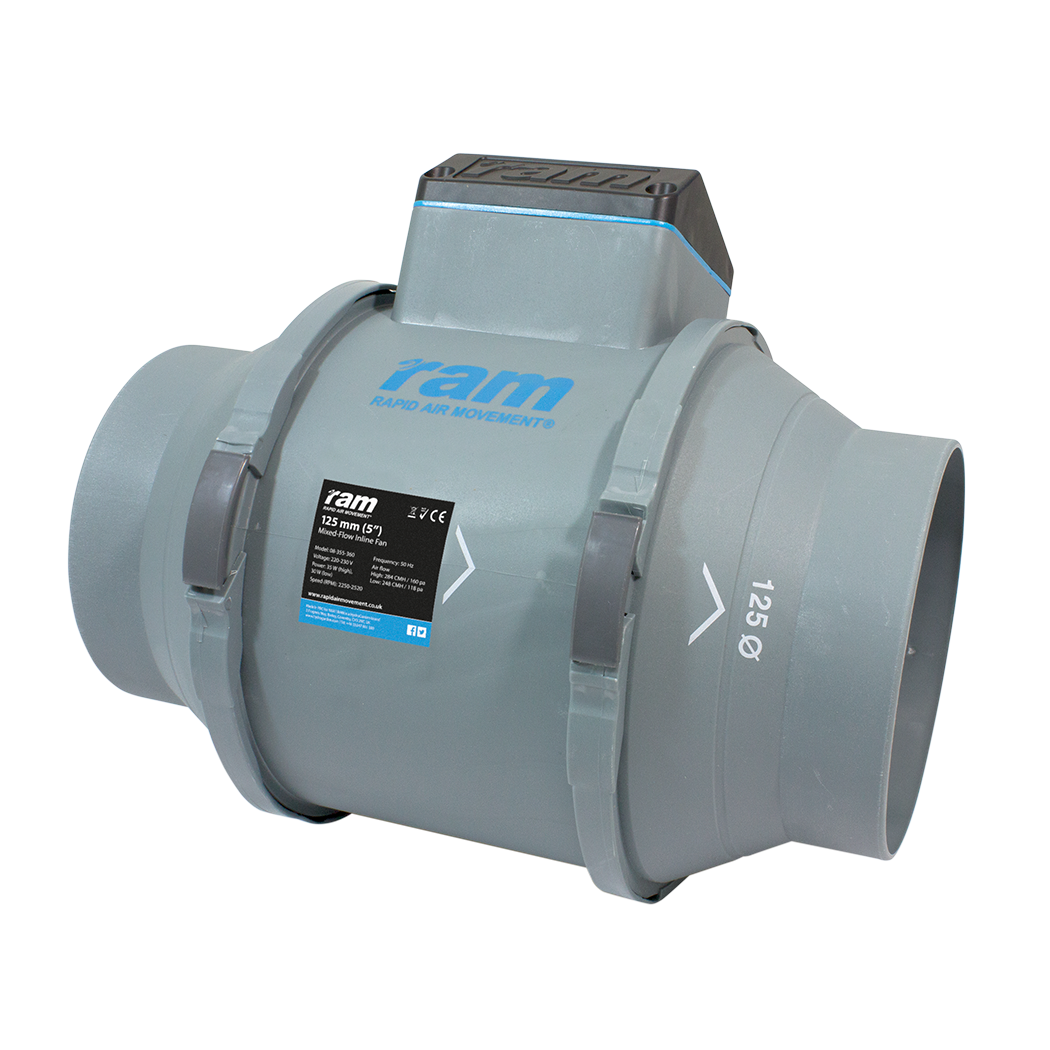 RAM Mixed-Flow Inline Fan
