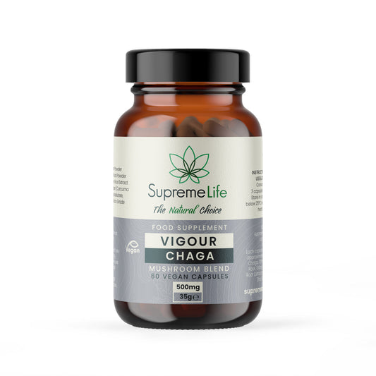 Chaga Vegan Capsules - Vigour (500mg)