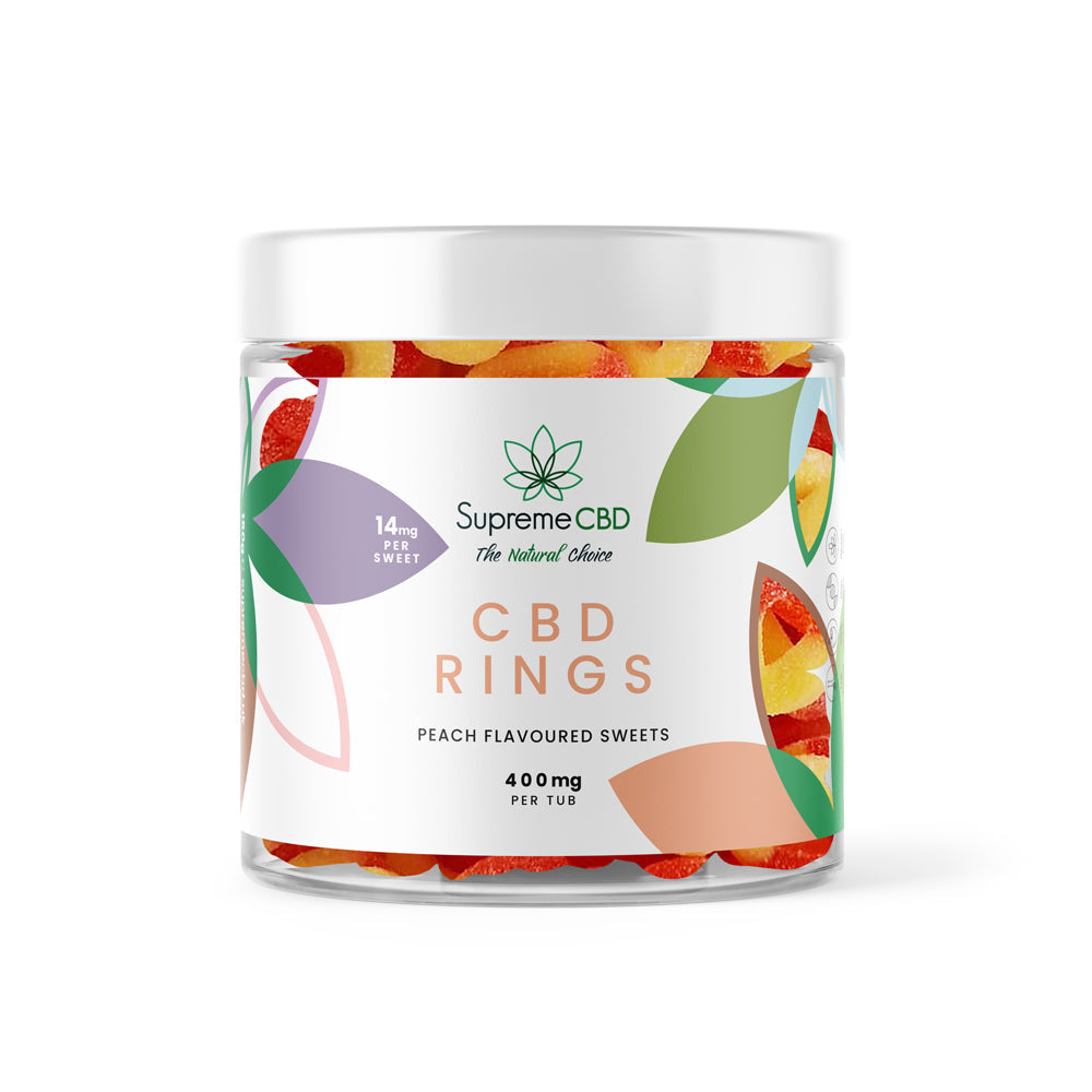 CBD Gummy Peach Rings