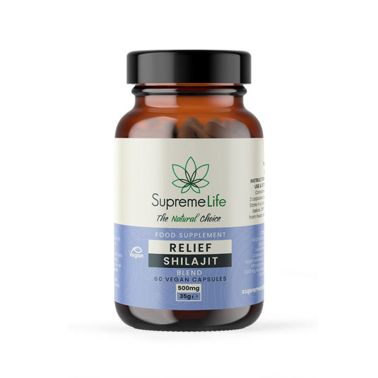 Shilajit Vegan Capsules - Relief (500mg)