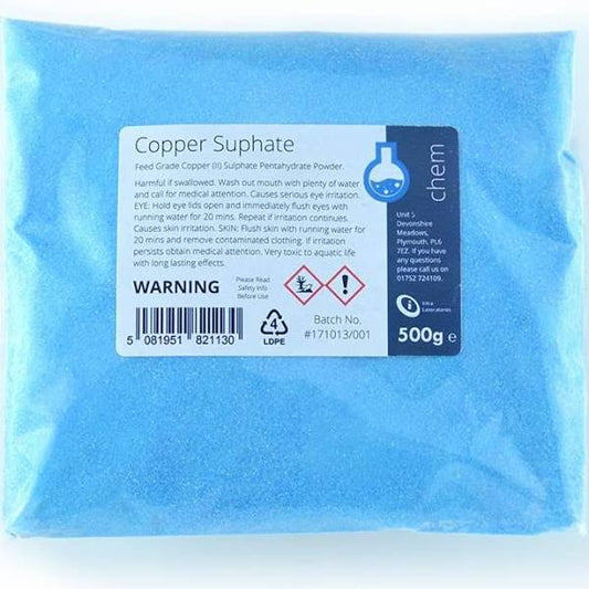 Copper sulphate bag 500g